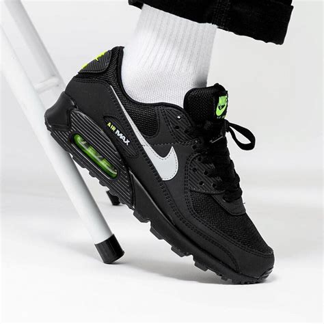 nike air max 90 cv1634-001|Nike Air Max 90 Black Volt Light Smoke Grey Men's .